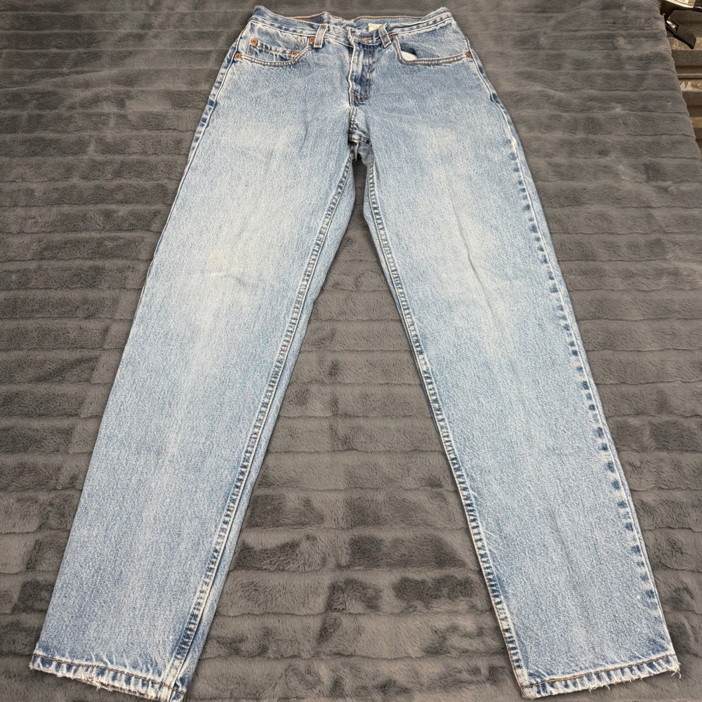 Levis 550 Relaxed Fit Light Wash Denim Jeans Mens 29x32 Vintage Cotton Blue